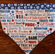 Load image into Gallery viewer, Dog Bandana ALL AMERICAN PUPPY Show your Petriotism!
