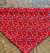 Load image into Gallery viewer, Dog Bandana VALENTINE LOVE Badass Hearts and Arrows Valentine Bandana for your Furry Love

