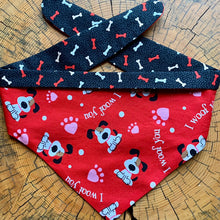 Load image into Gallery viewer, Dog Bandana I WOOF YOU Valentines Dog Bandana for the one your Love (woof!)
