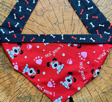 Load image into Gallery viewer, Dog Bandana I WOOF YOU Valentines Dog Bandana for the one your Love (woof!)
