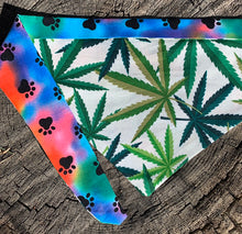Load image into Gallery viewer, Dog Bandana LEAFY Badass Bandana for your Mellow Pup
